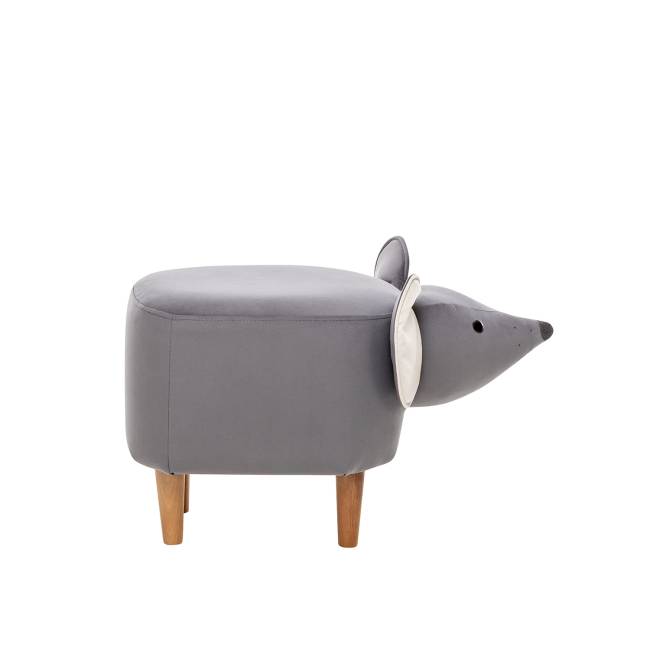 Пуф Leset Mouse COMBI V32 серый, компаньон V01 белый Бук