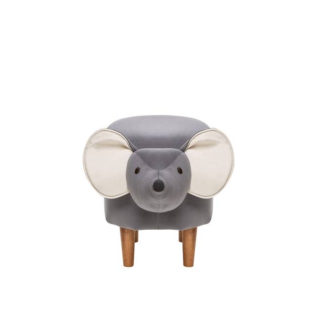 Пуф Leset Mouse COMBI V32 серый, компаньон V01 белый Бук