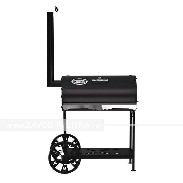 Гриль-Смокер XL, из стали толщиной 5 мм в термостойкой покраске Гриль-Смокер XL, из стали толщиной 5 мм в термостойкой покраске