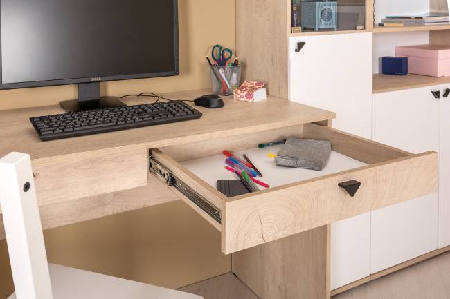 Два стола с полками Бостон цвет дуб эндгрейн элегантный Два стола с полками Бостон цвет дуб эндгрейн элегантный