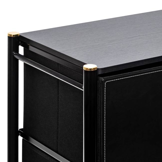 Комод Leset Хайди 10 ящиков Чёрный Чёрный