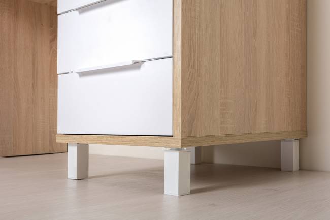 Стол рабочий Комфорт 12.95 цвет дуб сонома/белый