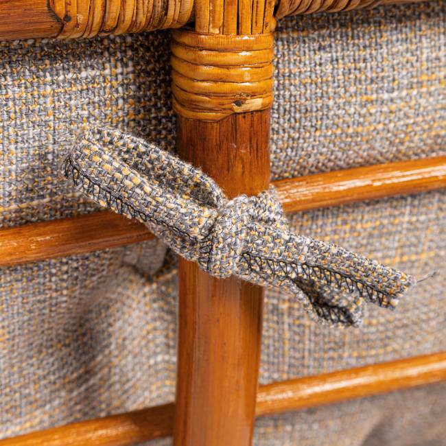 Диван Мамасан/Mamasan (23/02 W) /с подушкой/ 169х102х80см, медовый, матрац 182х119см, рогожка, меланж Honey (мед)