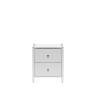 Комод Leset Хайди 2 ящика Белый Белый Комод Leset Хайди 2 ящика Белый Белый