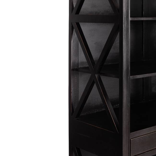 Библиотека Secret de Maison Блэк Лэйбл/Black Label (мод. DA-2379) массив манго/МДФ, 130х47х220см, черный черный дерево манго/мдф Библиотека Secret de Maison Блэк Лэйбл/Black Label (мод. DA-2379) массив манго/МДФ, 130х47х220см, черный черный дерево манго/мдф