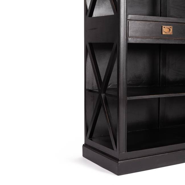 Библиотека Secret de Maison Блэк Лэйбл/Black Label (мод. DA-2379) массив манго/МДФ, 130х47х220см, черный черный дерево манго/мдф Библиотека Secret de Maison Блэк Лэйбл/Black Label (мод. DA-2379) массив манго/МДФ, 130х47х220см, черный черный дерево манго/мдф