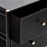 Комод Leset Хайди 2 ящика Чёрный Чёрный