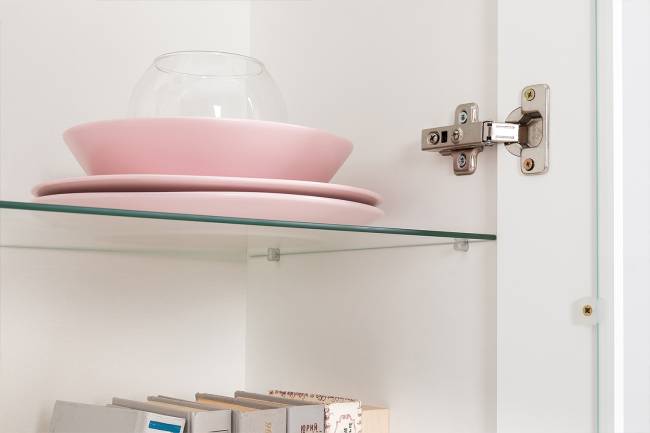 Большая стенка в гостиную Валенсия № 108 цвет белый шагрень