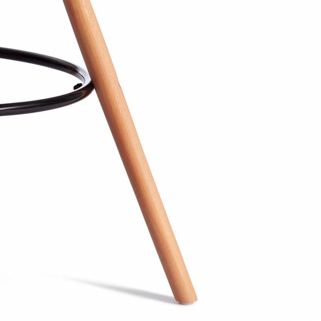 Стул барный Cindy Bar Chair (mod. 80-1) / 1 шт. в упаковке дерево бук/металл/пластик, 50 х 51 х 109 см, White (Белый) 70029/ натуральный белый дерево бук/металл/пластик