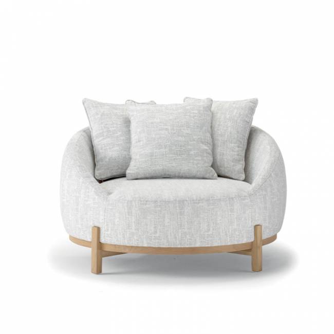 Комплект мягкой мебели Mone тик, светло-серый