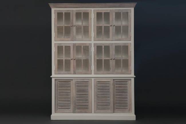 Библиотека Secret de Maison Ривьера/Riviera (мод. 2318) массив манго, 160х40х210см, античный белый/белый Antique white/white wash дерево манго Библиотека Secret de Maison Ривьера/Riviera (мод. 2318) массив манго, 160х40х210см, античный белый/белый Antique white/white wash дерево манго