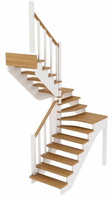 Деревянная лестница К-033м