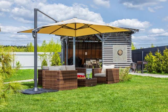 Зонт SKY квадратный в комплекте с утяжелителями