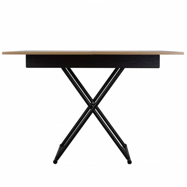 Стол-трансформер Лерон дуб крафт золотой/черный