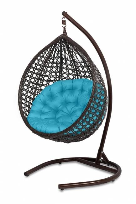 Подвесное кресло из искусственного ротанга "FRESCO", коричневый