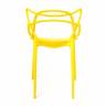 Стул Cat Chair (mod. 028) пластик, 54,5*56*84см, желтый, 037 (Комплект из 2 шт.) желтый пластик