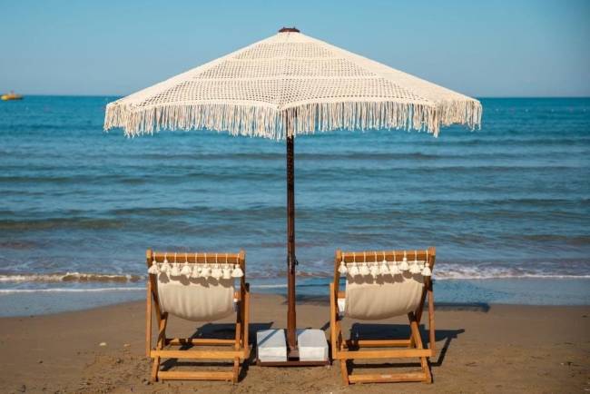 Зонт профессиональный Ø2.5 м Avocado Boho бежевый Ø2500 мм