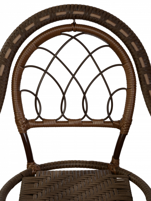 Стул Java (Ява) из искусственного ротанга, орех