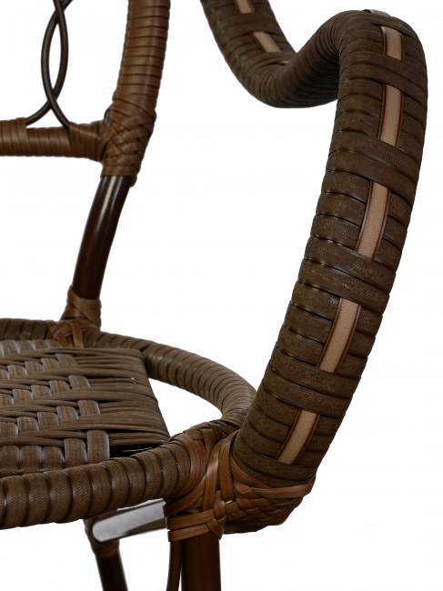 Стул Java (Ява) из искусственного ротанга, орех