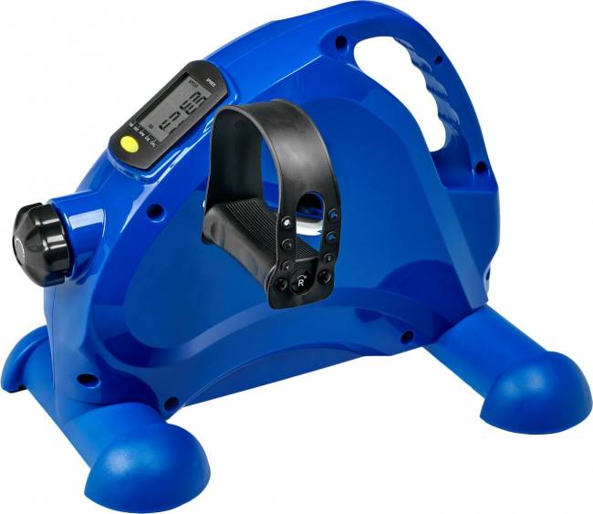 Мини велотренажер синий с рукояткой, Bradex