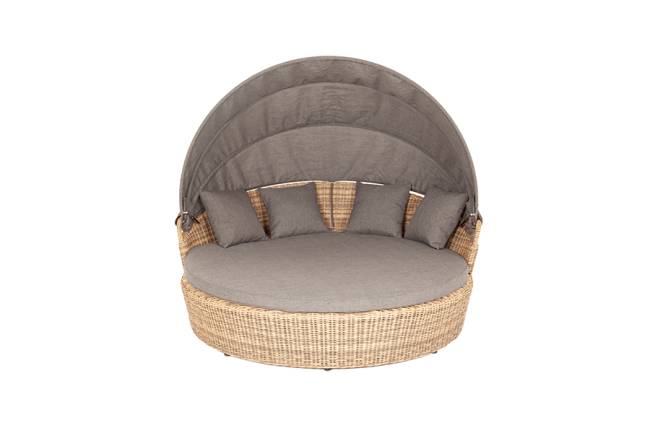 "Стильяно" плетеная кровать круглая, цвет соломенный "Стильяно" плетеная кровать круглая, цвет соломенный