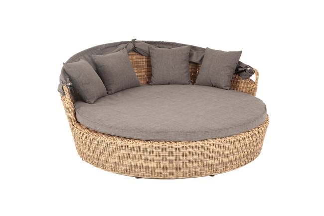 "Стильяно" плетеная кровать круглая, цвет соломенный "Стильяно" плетеная кровать круглая, цвет соломенный