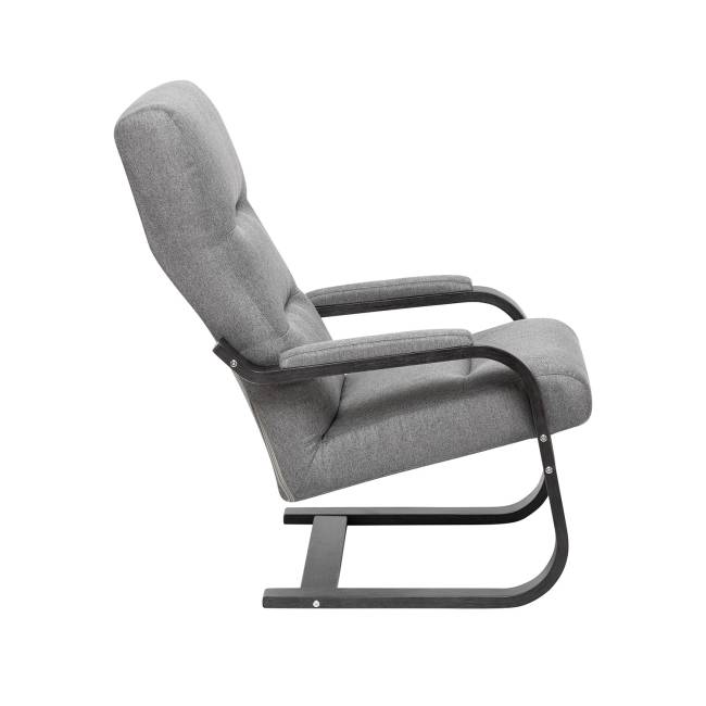 Кресло Leset Оскар Венге текстура Malmo 90 (серый)