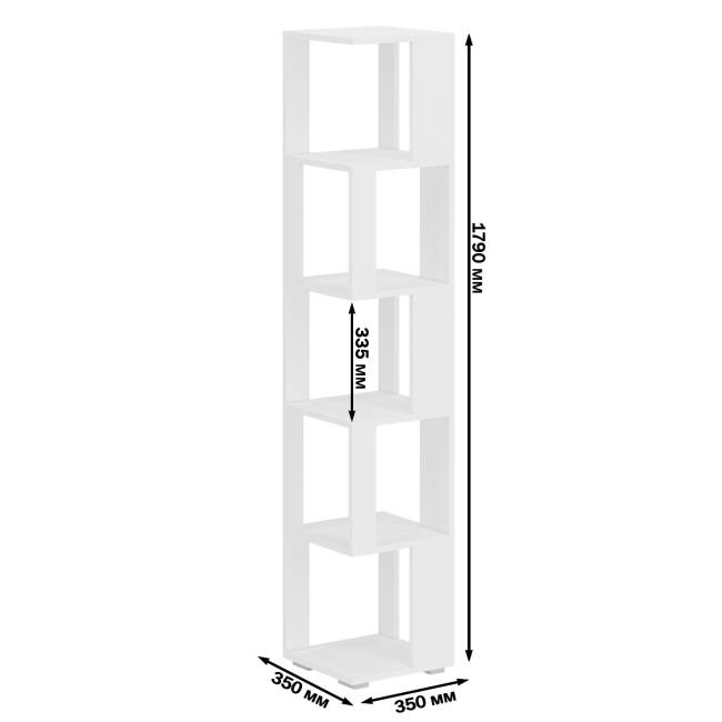 Комплект их 2-х стеллажей цвет графит/белый Комплект их 2-х стеллажей цвет графит/белый