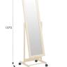 Зеркало напольное В 27Н слоновая кость 137 см х 42,5 см