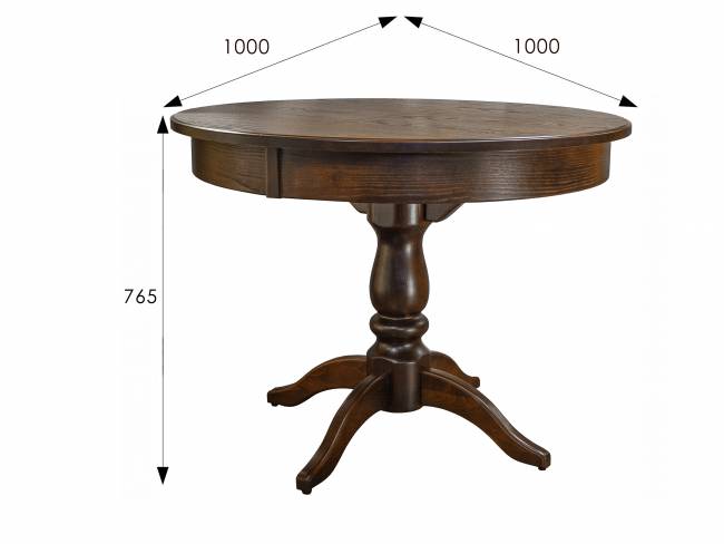 Стол обеденный Моро 04 раздвижной орех 100/140*100