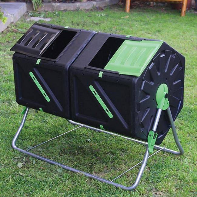 Компостер вращающийся HELEX двойной 2*105 л Компостер вращающийся HELEX двойной 2*105 л