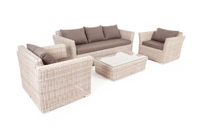 "Капучино" лаунж-зона из искусственного ротанга, цвет бежевый "Капучино" лаунж-зона из искусственного ротанга, цвет бежевый