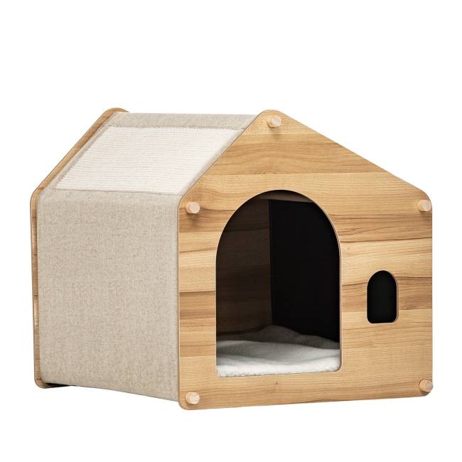 Домик для животных Leset Флёр Натуральное дерево Бежевый Домик для животных Leset Флёр Натуральное дерево Бежевый