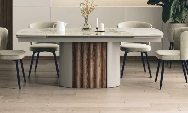 Стол БАТИСТ 200 PATAGONIA POLISHED, керамика / ЛАТТЕ / ОРЕХ ЭККО М-City Стол БАТИСТ 200 PATAGONIA POLISHED, керамика / ЛАТТЕ / ОРЕХ ЭККО М-City