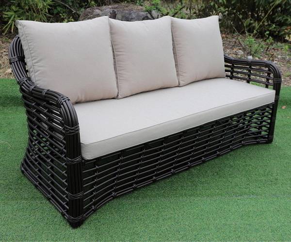 "Ницца" диван из искусственного ротанга трехместный, цвет бронзовый "Ницца" диван из искусственного ротанга трехместный, цвет бронзовый