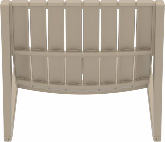 Шезлонг-лежак пластиковый Slim бежевый 1800х720х700 мм