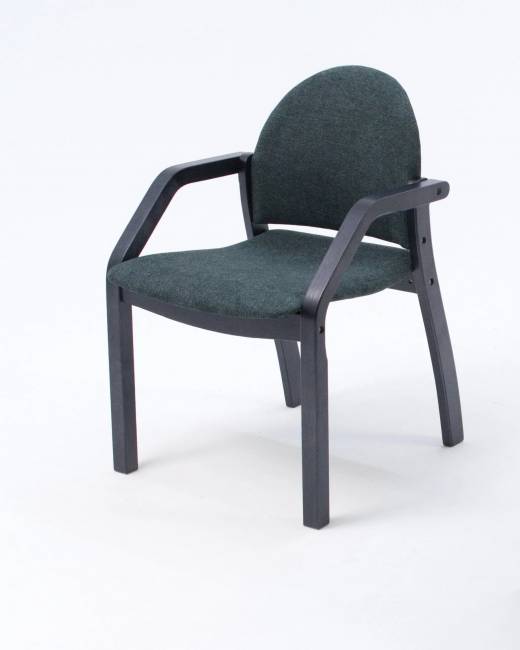 Стул-кресло Джуно 2.0 чёрный/зелёный