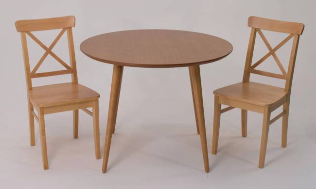 Стол Монте К 100 натур со стульями Ингольф натур